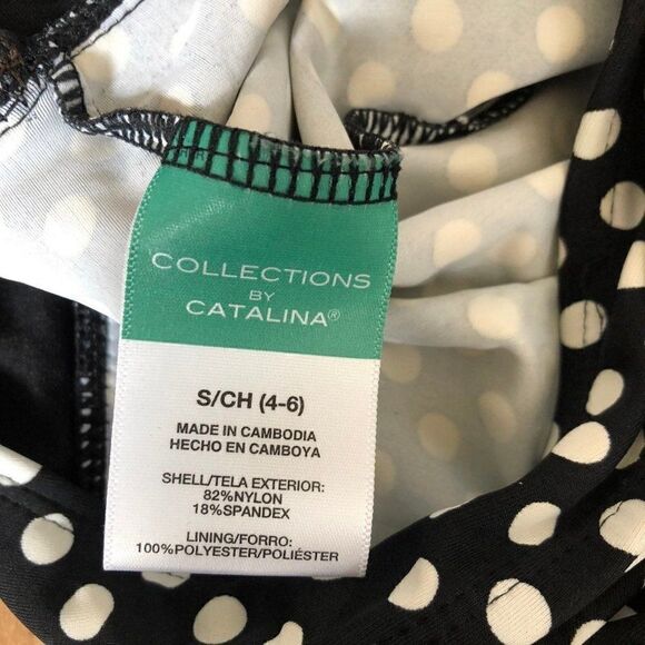 Catalina Polka Dot Womens Tankini Swim 4-6 - Picture 3 of 3